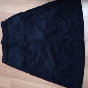 Corduroy navy aline skirt